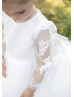 Ivory Fabulous Long Sleeves Flower Girl Dress Infant Dress